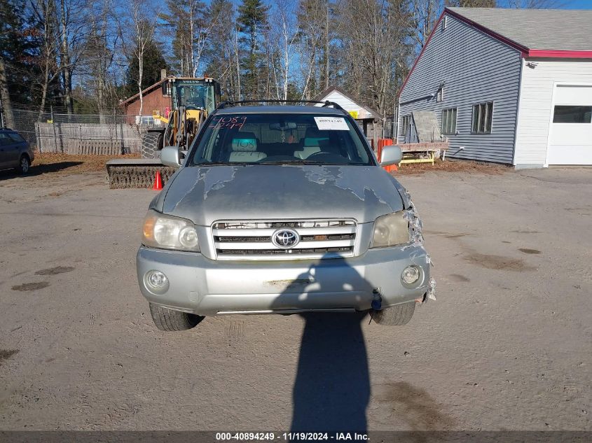 2004 Toyota Highlander Limited V6 VIN: JTEEP21AX40056002 Lot: 40894249