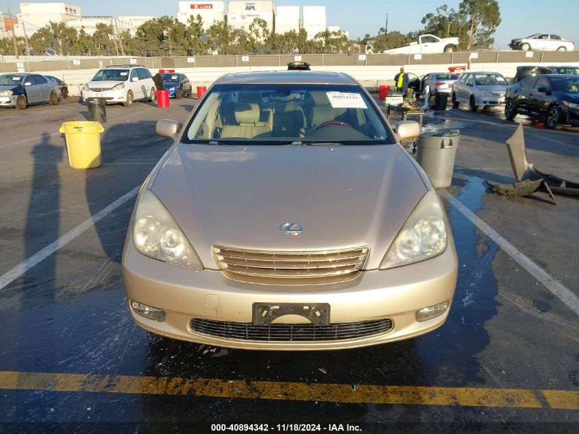 2004 Lexus Es 330 VIN: JTHBA30GX45003791 Lot: 40894342