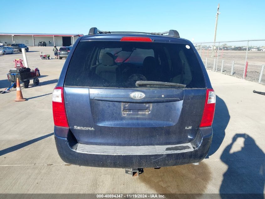 2008 Kia Sedona Lx VIN: KNDMB233186249767 Lot: 40894347