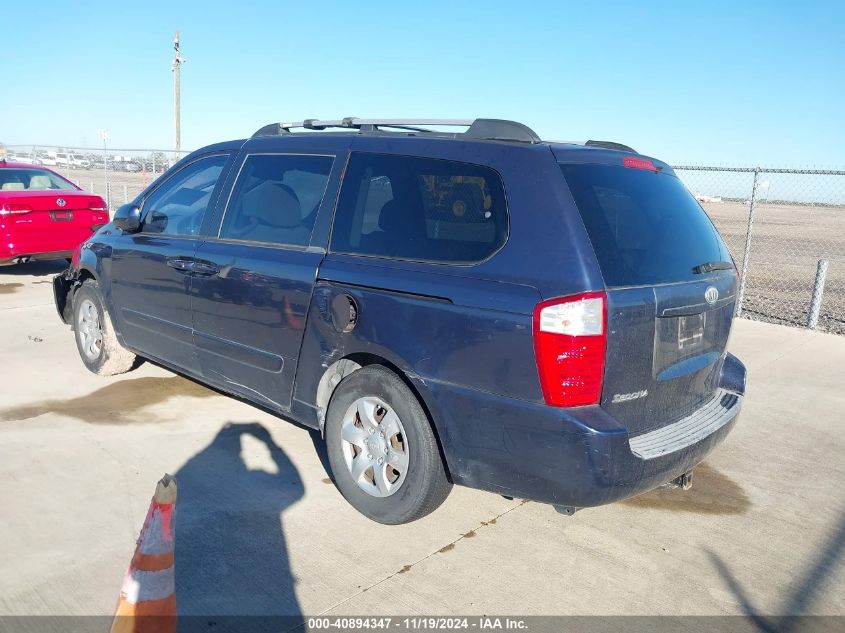 2008 Kia Sedona Lx VIN: KNDMB233186249767 Lot: 40894347