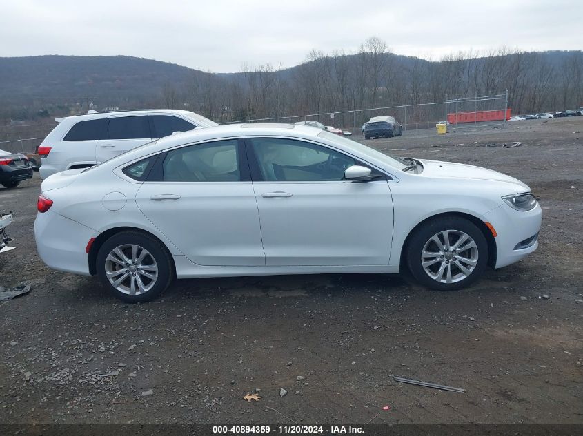 2015 Chrysler 200 Limited VIN: 1C3CCCAB3FN563551 Lot: 40894359