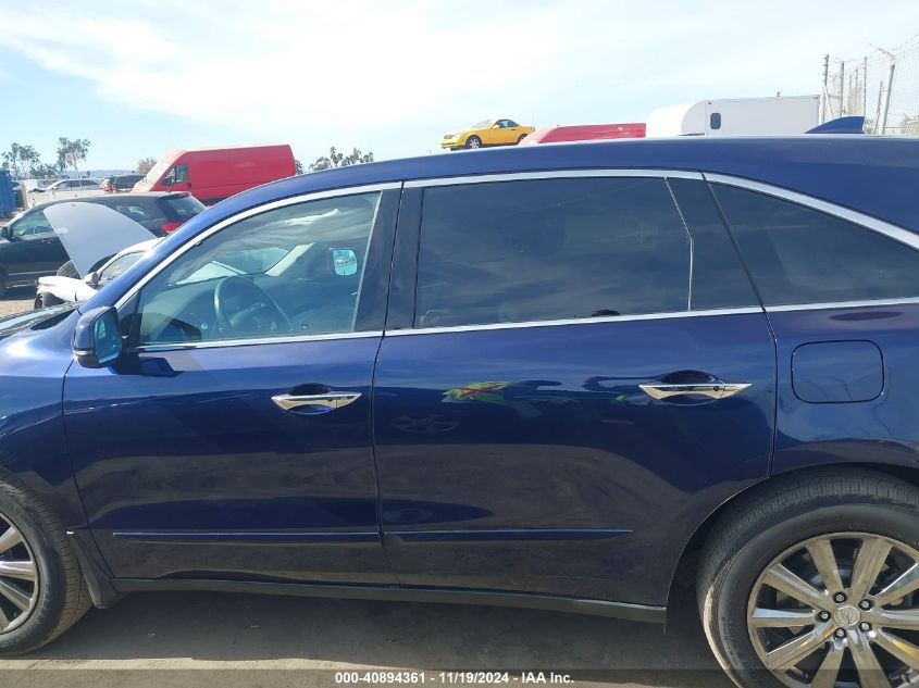 2014 Acura Mdx Technology Package VIN: 5FRYD4H44EB033774 Lot: 40894361