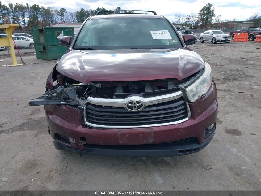 2014 Toyota Highlander Le Plus V6 VIN: 5TDBKRFH4ES070707 Lot: 40894385