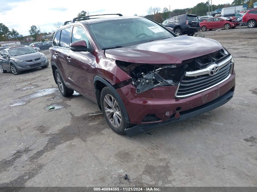 2014 Toyota Highlander Le Plus V6 VIN: 5TDBKRFH4ES070707 Lot: 40894385