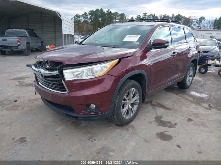 2014 Toyota Highlander Le Plus V6 VIN: 5TDBKRFH4ES070707 Lot: 40894385