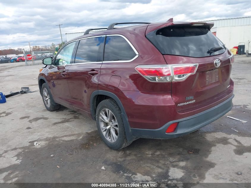 2014 Toyota Highlander Le Plus V6 VIN: 5TDBKRFH4ES070707 Lot: 40894385