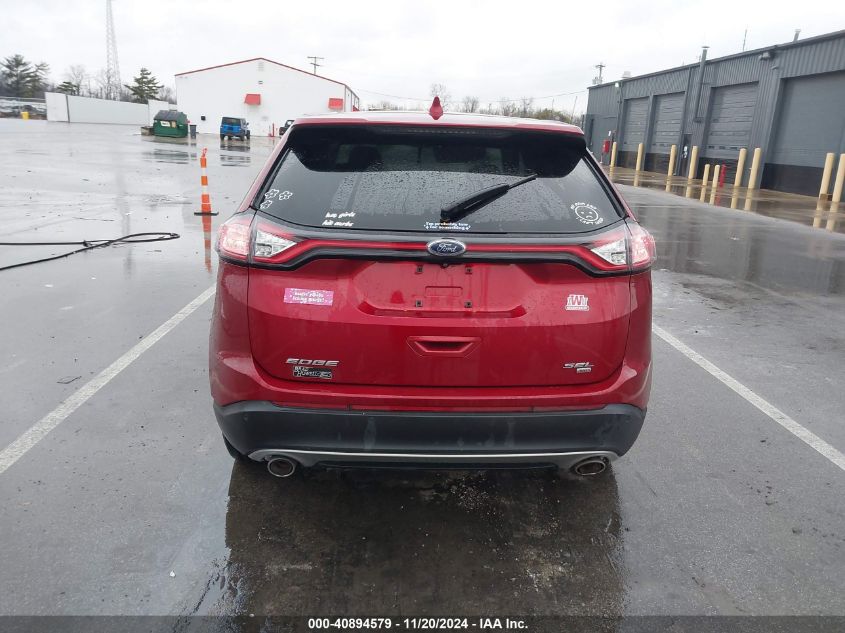 VIN 2FMTK4J89FBB55152 2015 Ford Edge, Sel no.16