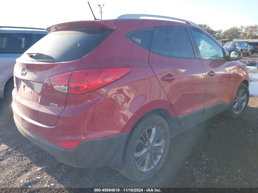 VIN KM8JUCAG8FU108448 2015 Hyundai Tucson, SE no.4