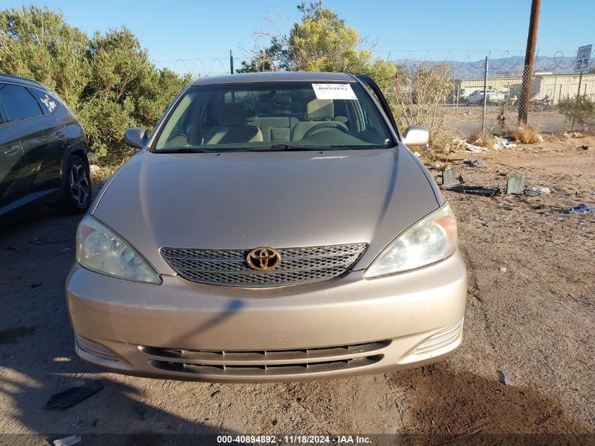 2002 Toyota Camry Le VIN: 4T1BE32K72U605523 Lot: 40894892