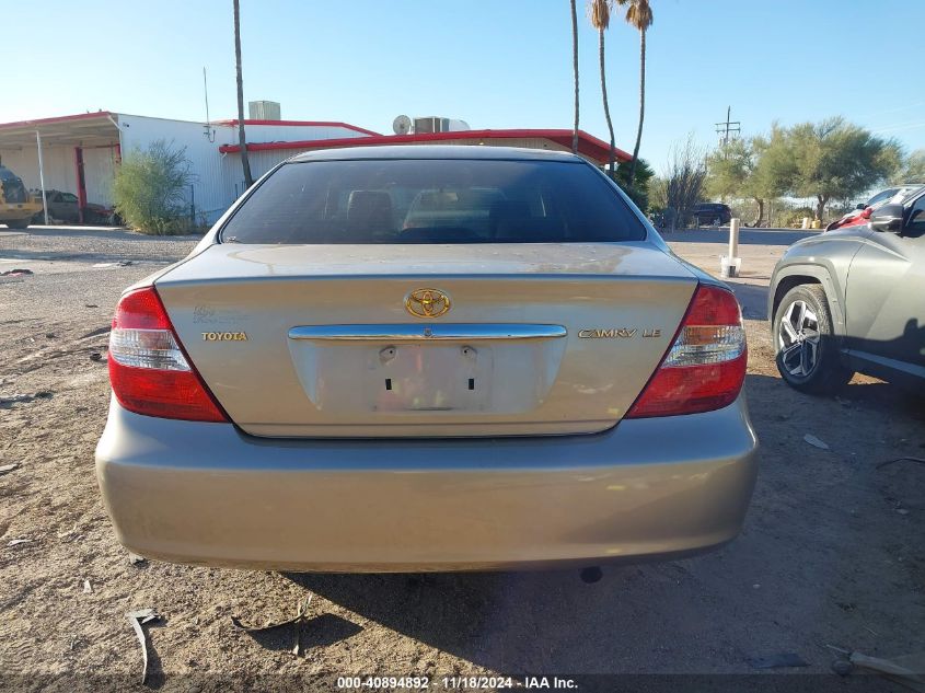 2002 Toyota Camry Le VIN: 4T1BE32K72U605523 Lot: 40894892