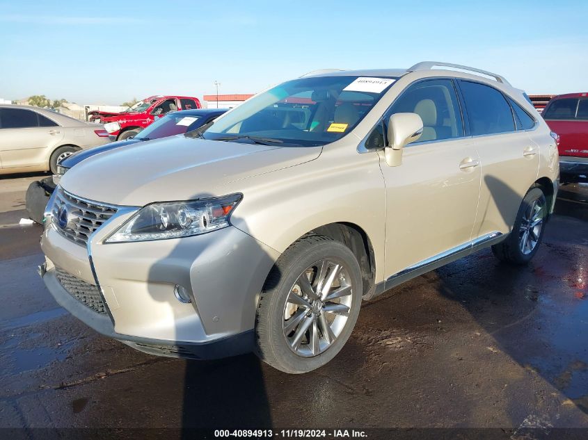 VIN JTJBC1BA7E2067389 2014 Lexus RX, 450H no.2