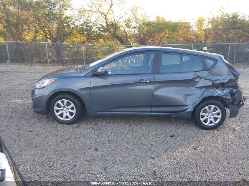 2012 Hyundai Accent Gs VIN: KMHCT5AE9CU016167 Lot: 40894930