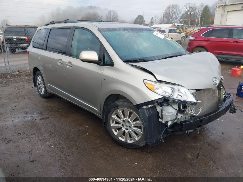 VIN 5TDDK3DC5GS142966 2016 Toyota Sienna, Xle Premi... no.1