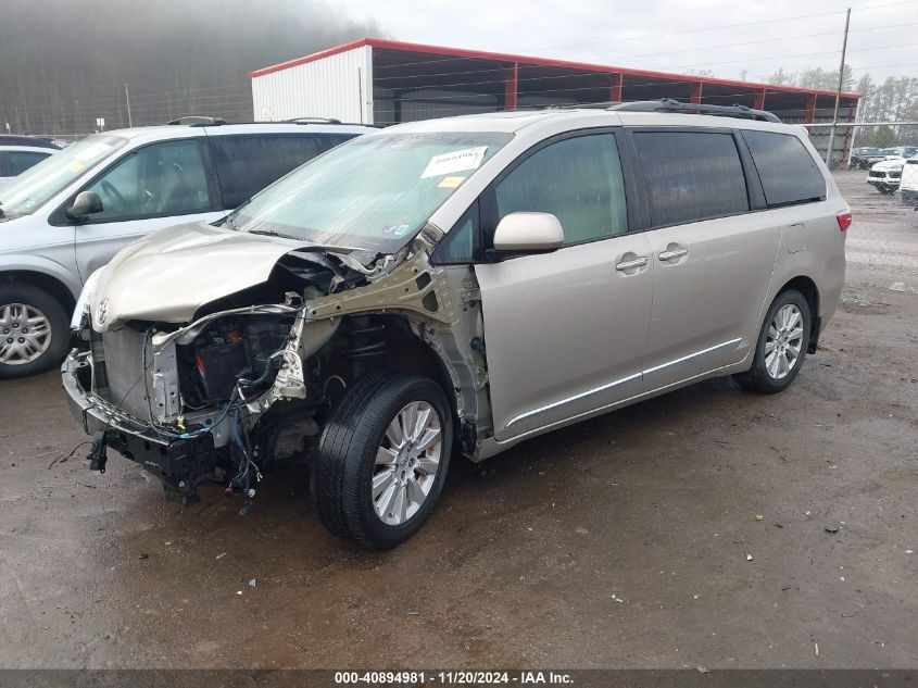 VIN 5TDDK3DC5GS142966 2016 Toyota Sienna, Xle Premi... no.2