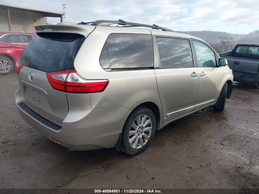 VIN 5TDDK3DC5GS142966 2016 Toyota Sienna, Xle Premi... no.4