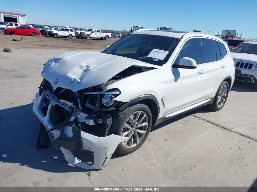 2019 BMW X3 Sdrive30I VIN: 5UXTR7C55KLR53841 Lot: 40894984