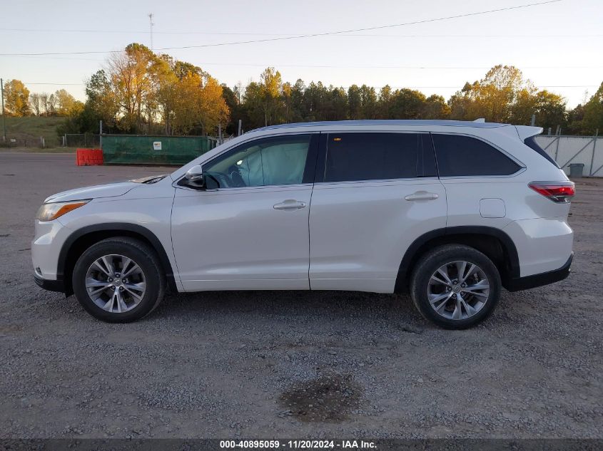 2015 Toyota Highlander Xle V6 VIN: 5TDKKRFH8FS090363 Lot: 40895059