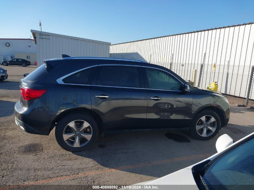 2014 Acura Mdx VIN: 5FRYD4H29EB017276 Lot: 40895092