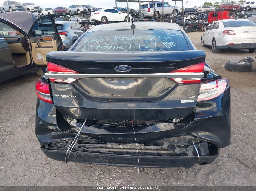 2018 Ford Fusion Se VIN: 3FA6P0HD2JR251509 Lot: 40895118