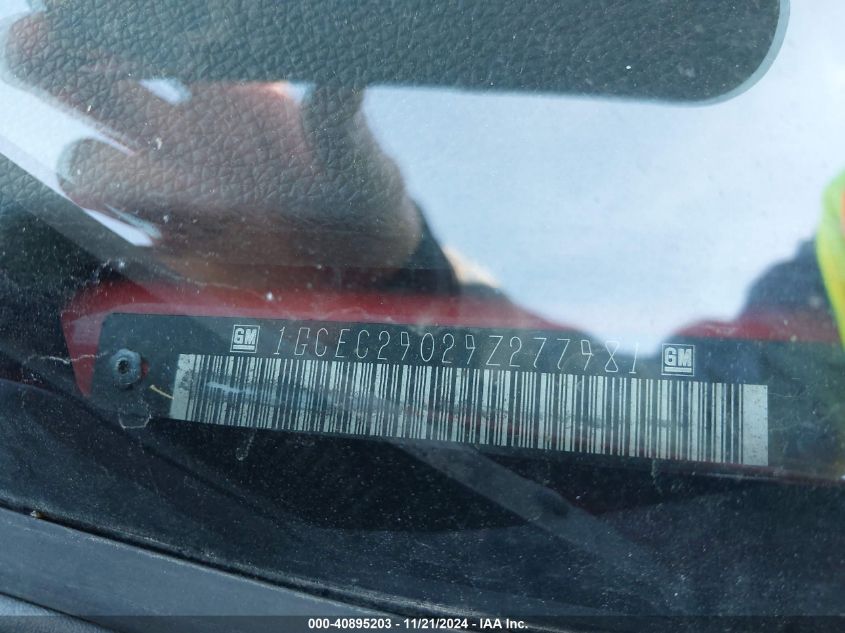 2009 Chevrolet Silverado 1500 Lt VIN: 1GCEC29029Z27798 Lot: 40895203