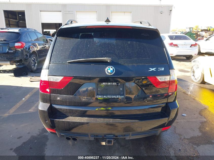 2008 BMW X3 3.0Si VIN: WBXPC93438WJ14563 Lot: 40895237