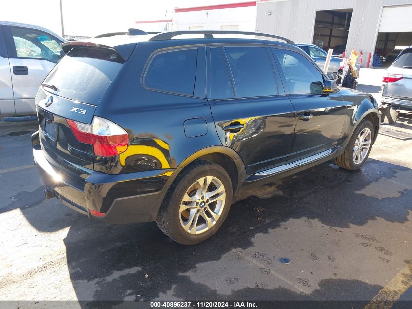 2008 BMW X3 3.0Si VIN: WBXPC93438WJ14563 Lot: 40895237