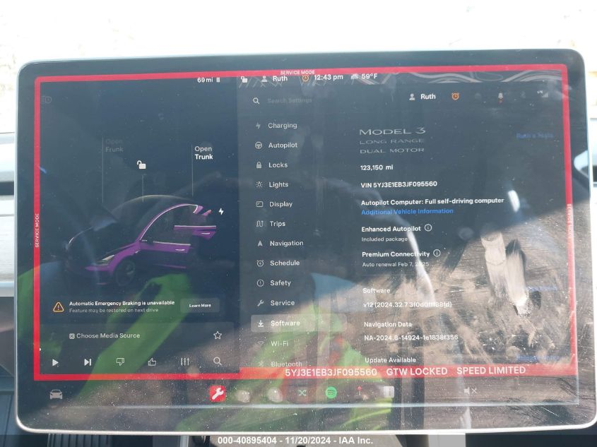 2018 TESLA MODEL 3 LONG RANGE/PERFORMANCE - 5YJ3E1EB3JF095560