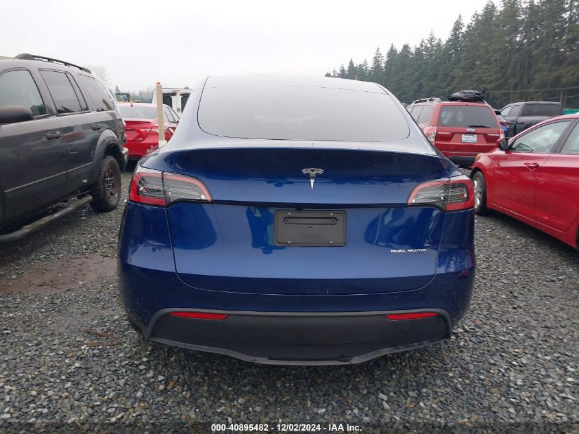 2024 Tesla Model Y Long Range Dual Motor All-Wheel Drive VIN: 7SAYGDEE9RF066607 Lot: 40895482