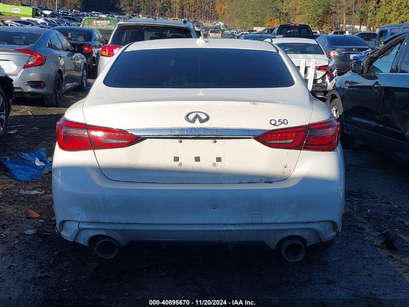 2018 Infiniti Q50 3.0T Luxe VIN: JN1EV7APXJM352916 Lot: 40895670