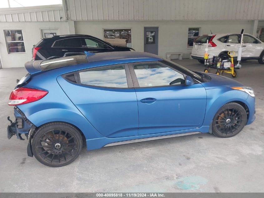 2016 Hyundai Veloster Turbo Rally Edition VIN: KMHTC6AE2GU260206 Lot: 40895818