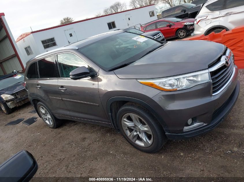 2015 Toyota Highlander Limited V6 VIN: 5TDDKRFH6FS210511 Lot: 40895936