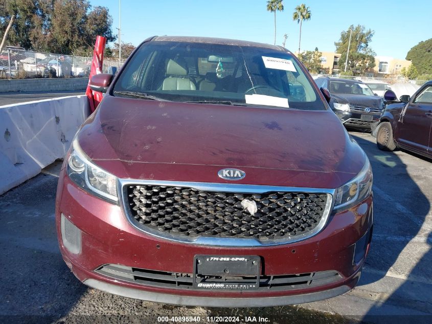 2017 Kia Sedona Lx VIN: KNDMB5C16H6333664 Lot: 40895940