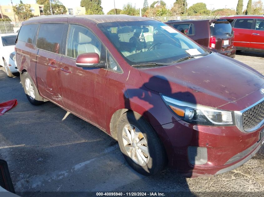 VIN KNDMB5C16H6333664 2017 KIA Sedona, LX no.1