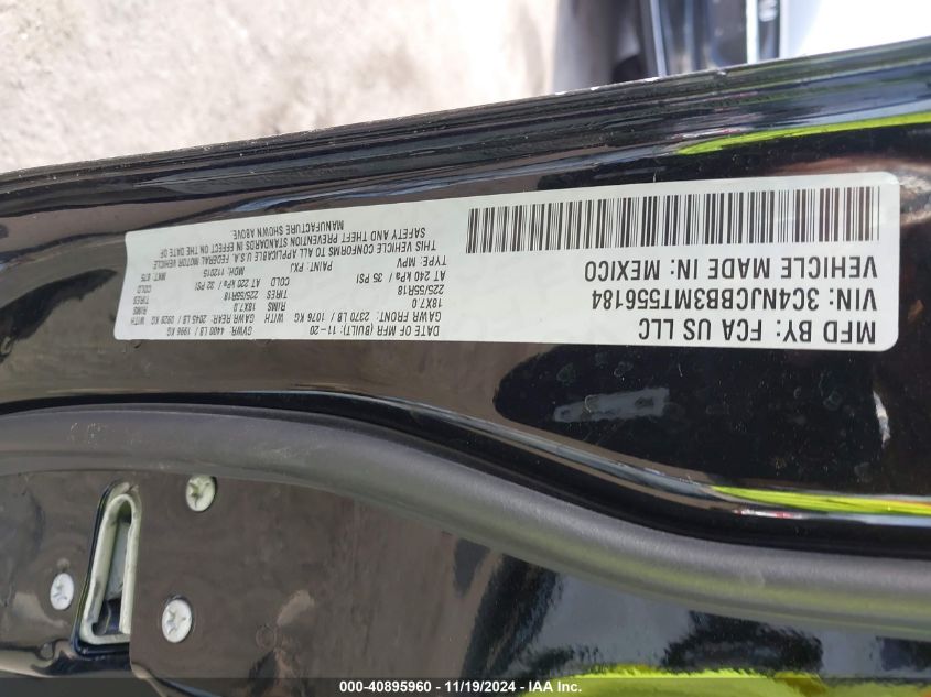 VIN 3C4NJCBB3MT556184 2021 JEEP COMPASS ALTITUDE FWD