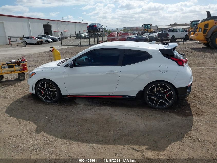 2021 Hyundai Veloster N VIN: KMHT36AH8MU009907 Lot: 40896114