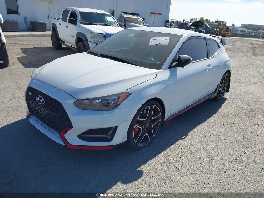 Vin: kmht36ah8mu009907, lot: 41385806, hyundai veloster n 20212