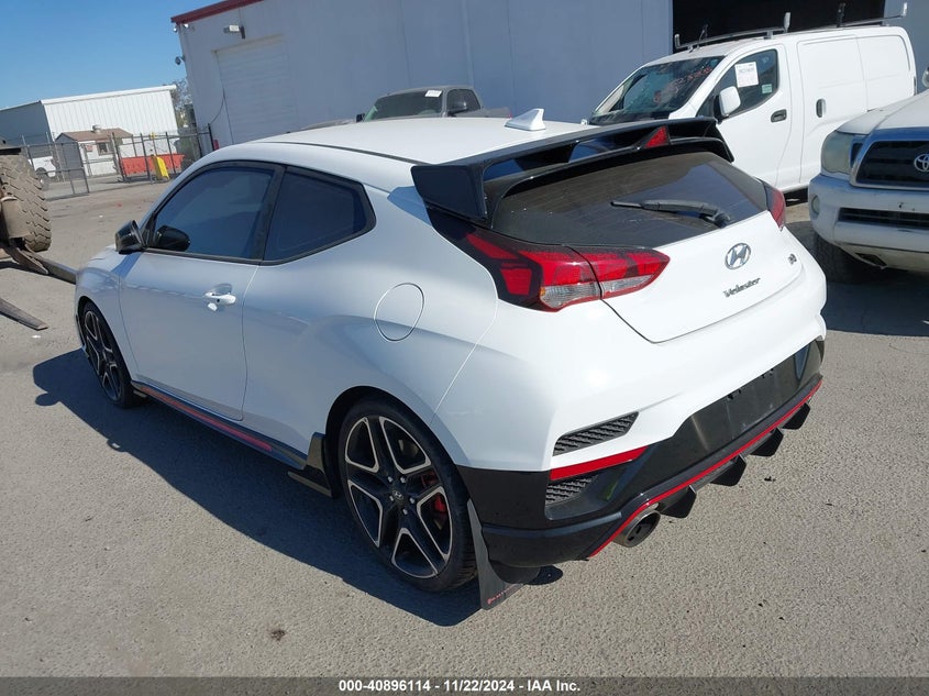 Vin: kmht36ah8mu009907, lot: 41385806, hyundai veloster n 20213