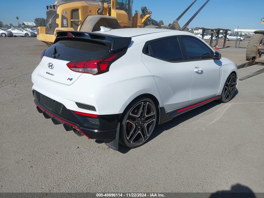 Vin: kmht36ah8mu009907, lot: 41385806, hyundai veloster n 20214