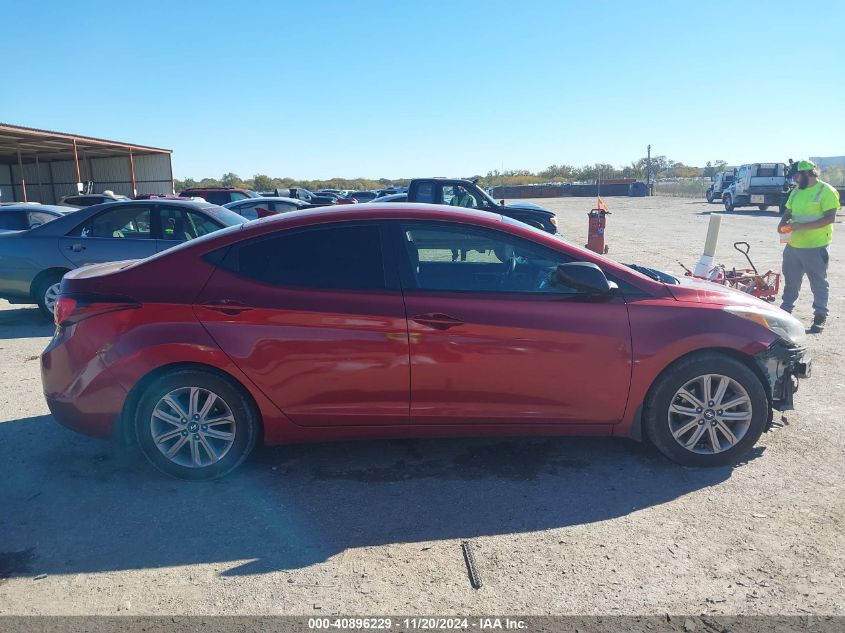 2014 Hyundai Elantra Se VIN: 5NPDH4AE4EH461692 Lot: 40896229