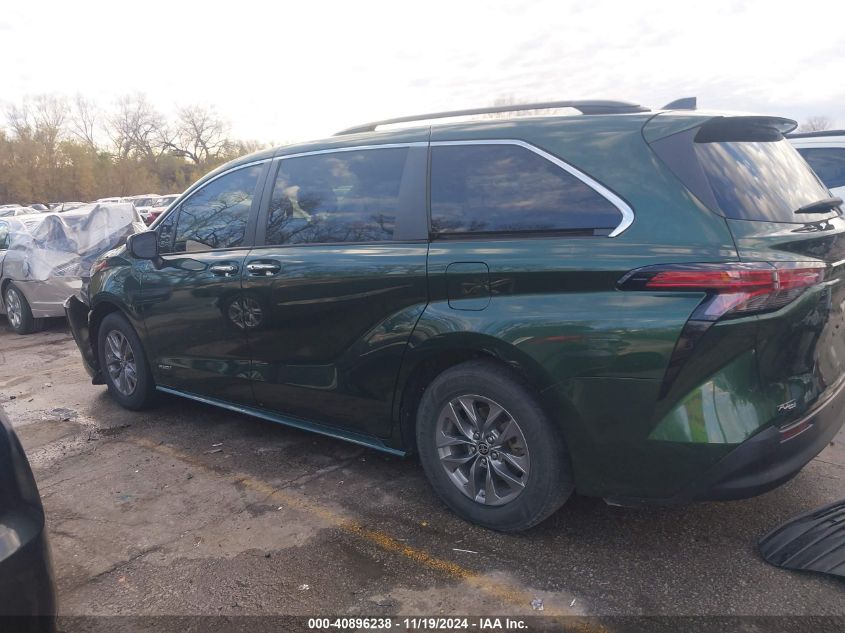 2021 Toyota Sienna Xle VIN: 5TDJRKEC0MS034967 Lot: 40896238