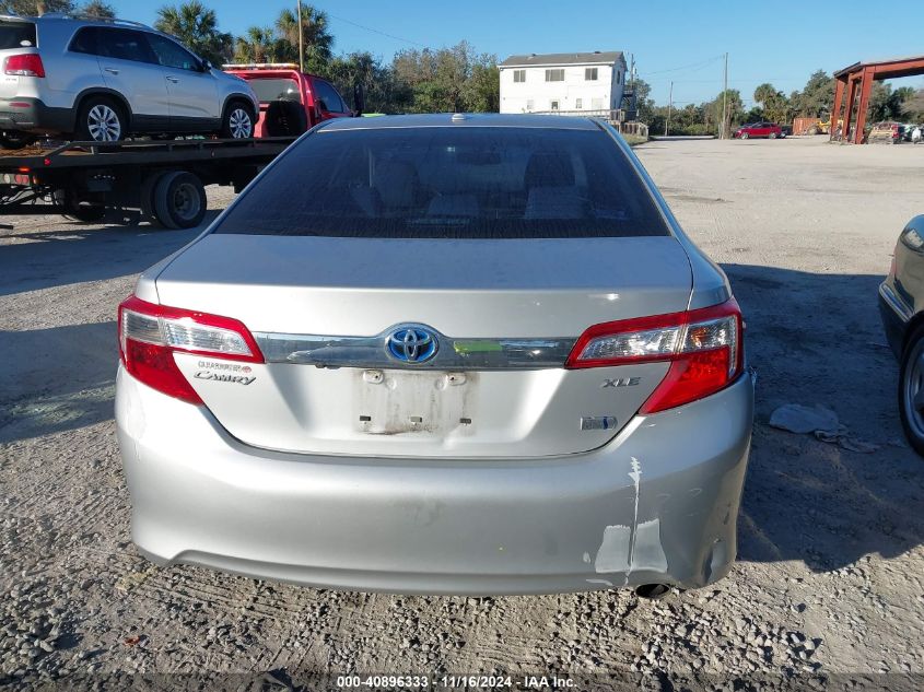 2014 Toyota Camry Hybrid Xle VIN: 4T1BD1FKXEU139320 Lot: 40896333