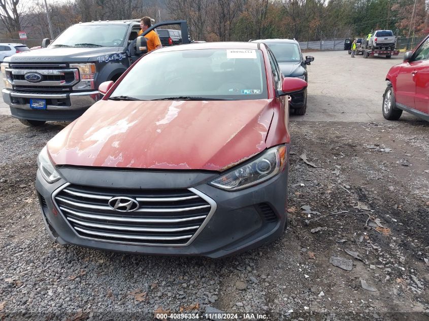 2017 Hyundai Elantra Se VIN: KMHD74LF6HU071580 Lot: 40896334