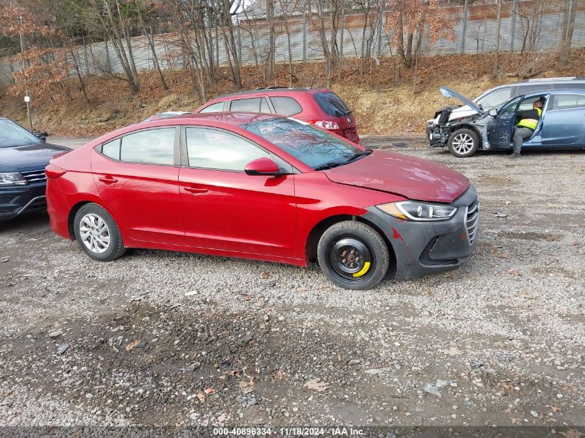 2017 Hyundai Elantra Se VIN: KMHD74LF6HU071580 Lot: 40896334