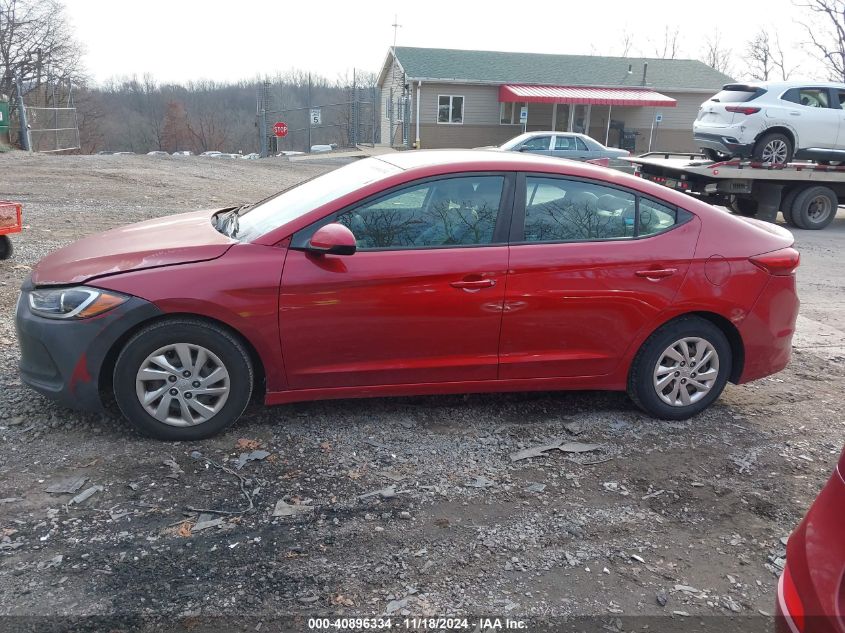 2017 Hyundai Elantra Se VIN: KMHD74LF6HU071580 Lot: 40896334