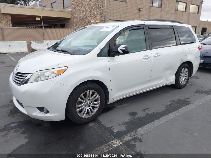 2016 Toyota Sienna Xle 8 Passenger VIN: 5TDYK3DC7GS715822 Lot: 40896514