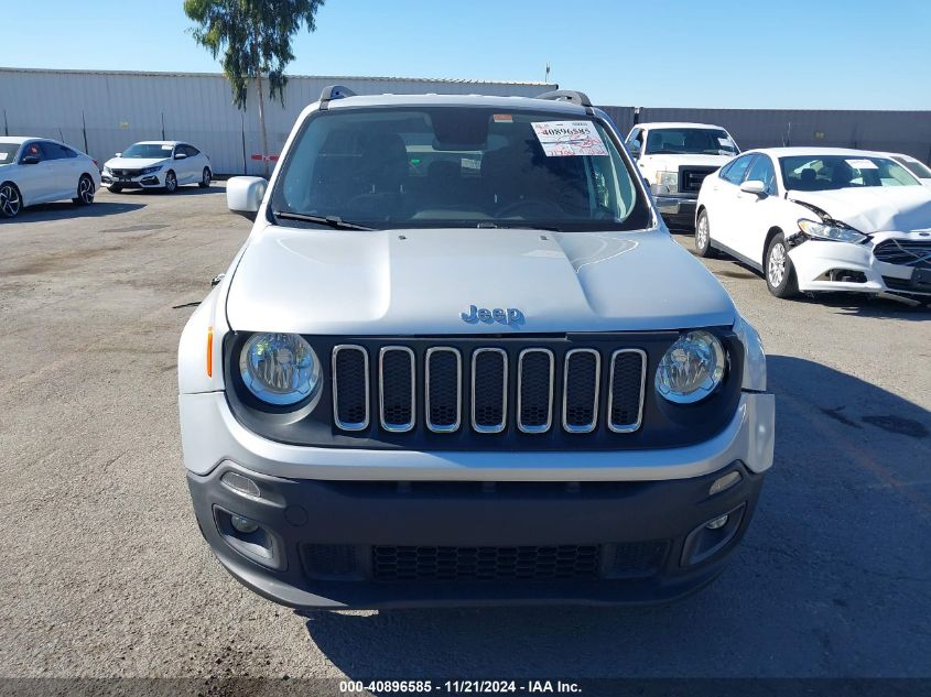 2016 Jeep Renegade Latitude VIN: ZACCJABT2GPE28907 Lot: 40896585