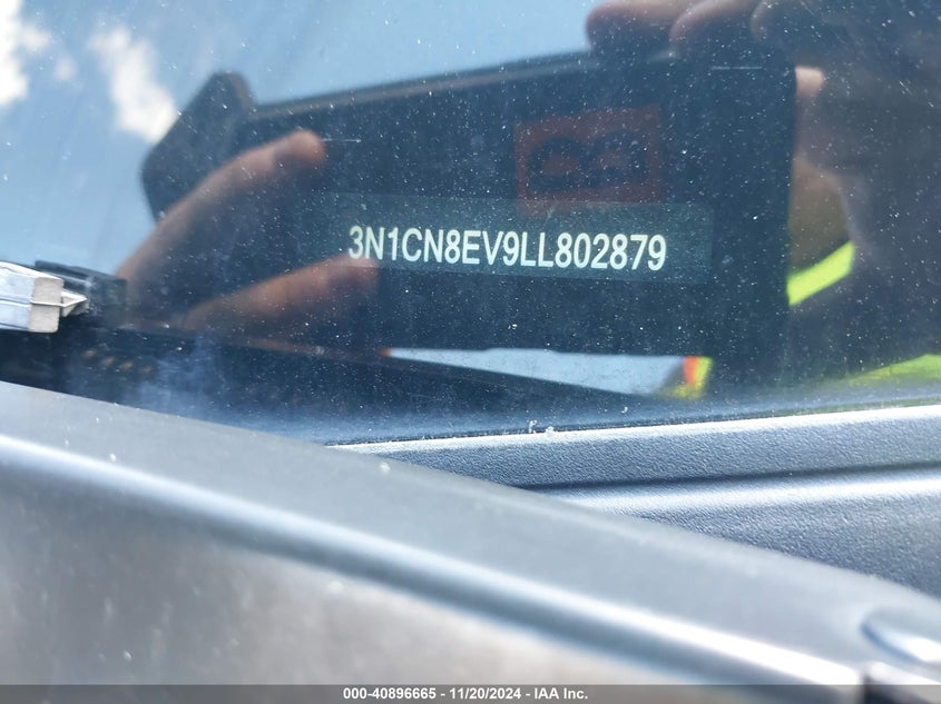 2020 NISSAN VERSA VIN: 3N1CN8EV9LL802879