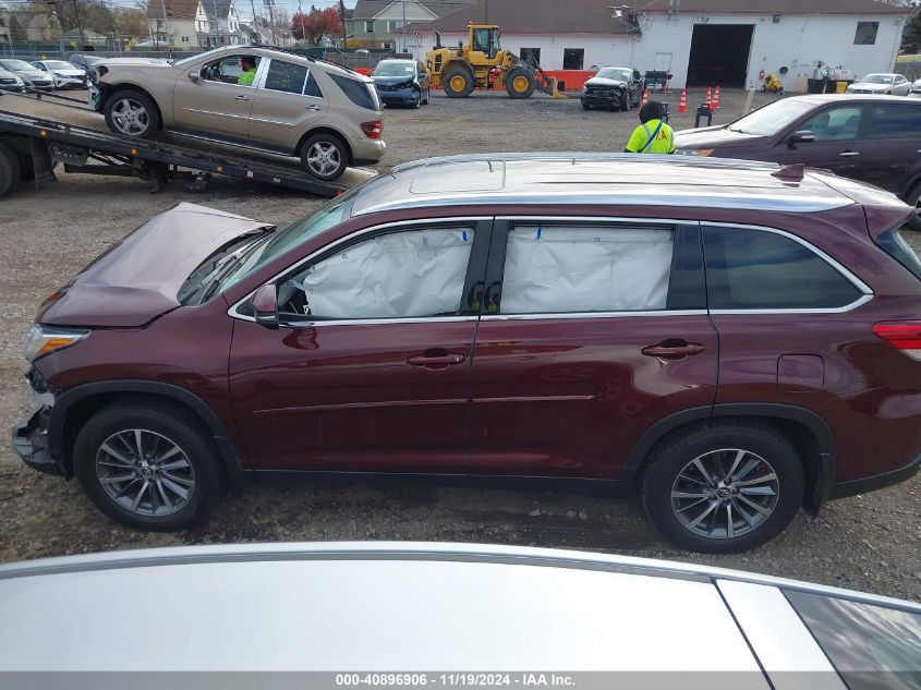 2019 Toyota Highlander Xle VIN: 5TDJZRFHXKS989985 Lot: 40896906