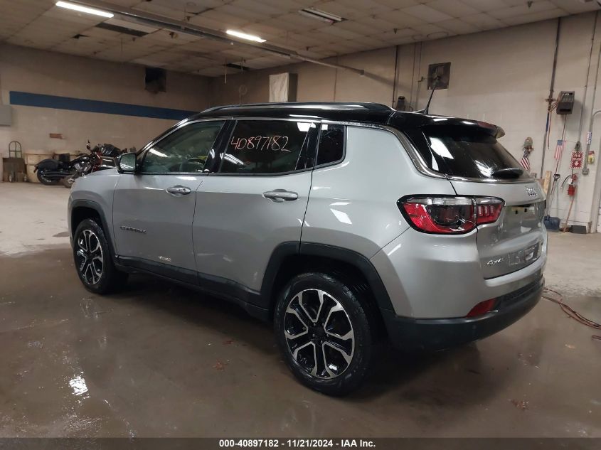 2022 Jeep Compass Limited 4X4 VIN: 3C4NJDCB2NT115068 Lot: 40897182