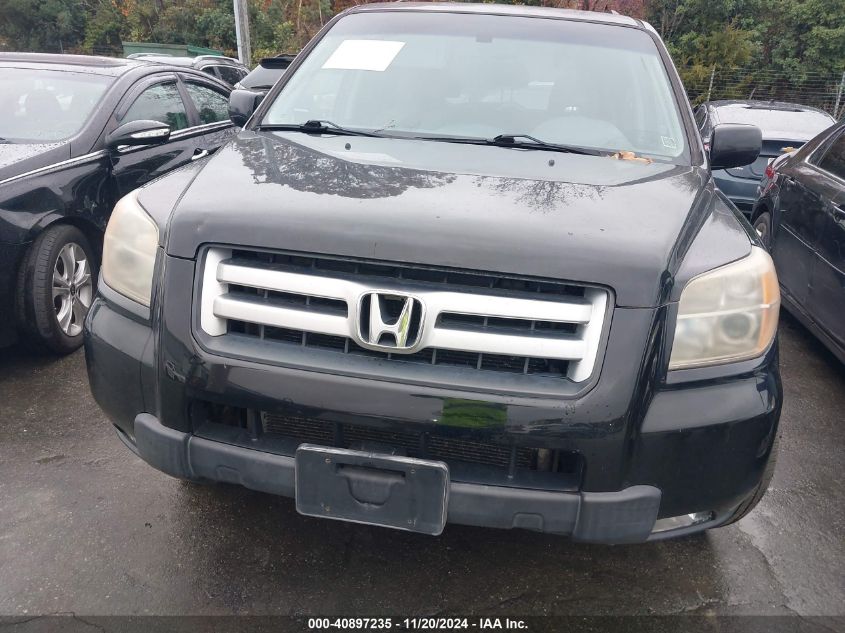 2007 Honda Pilot Ex-L VIN: 2HKYF185X7H526236 Lot: 40897235